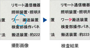 文字欠け検査