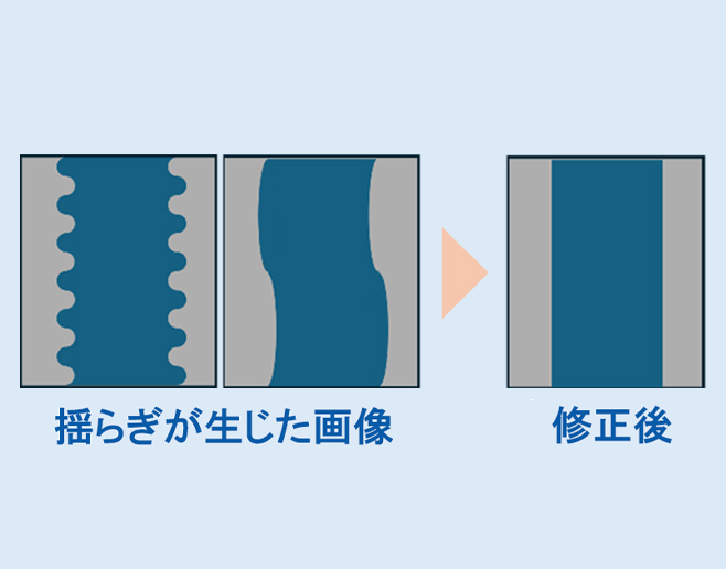 蛇行の補正検査